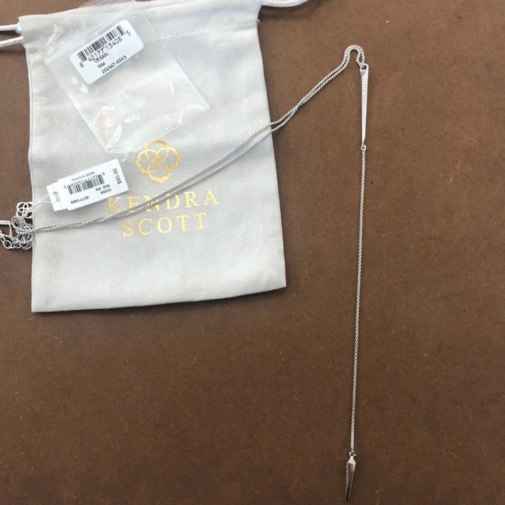 NWT Kendra Scott Drusy Y drop necklace